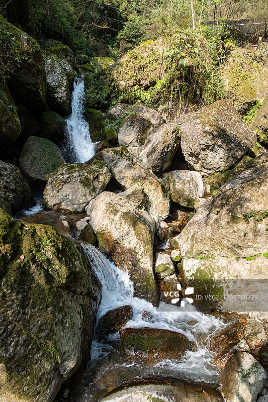 四川成都都江堰青城后山五龙沟景区图片素材