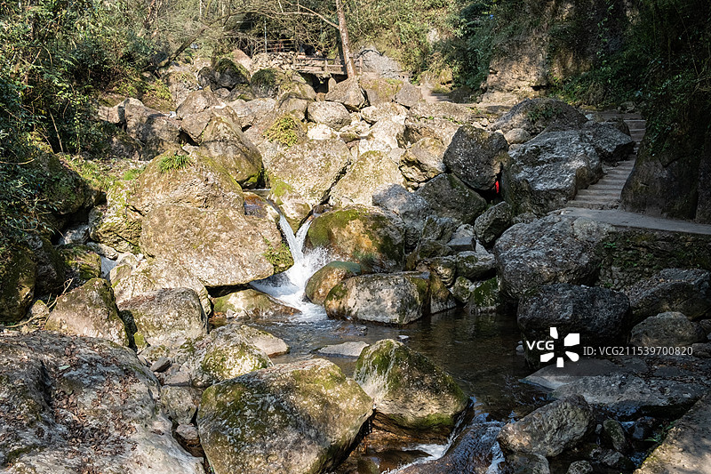 四川成都都江堰青城后山五龙沟景区图片素材