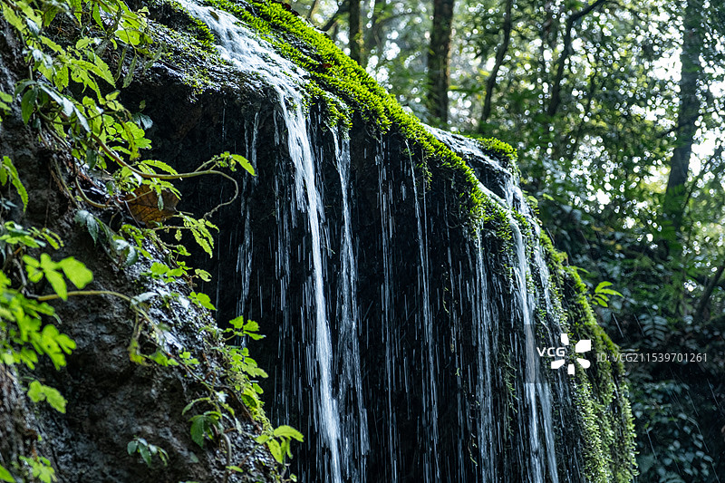 四川成都都江堰青城后山五龙沟景区图片素材