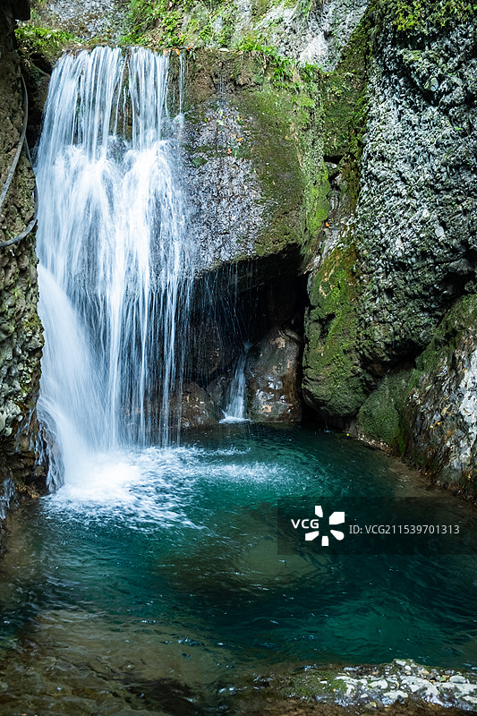 四川成都都江堰青城后山五龙沟景区图片素材