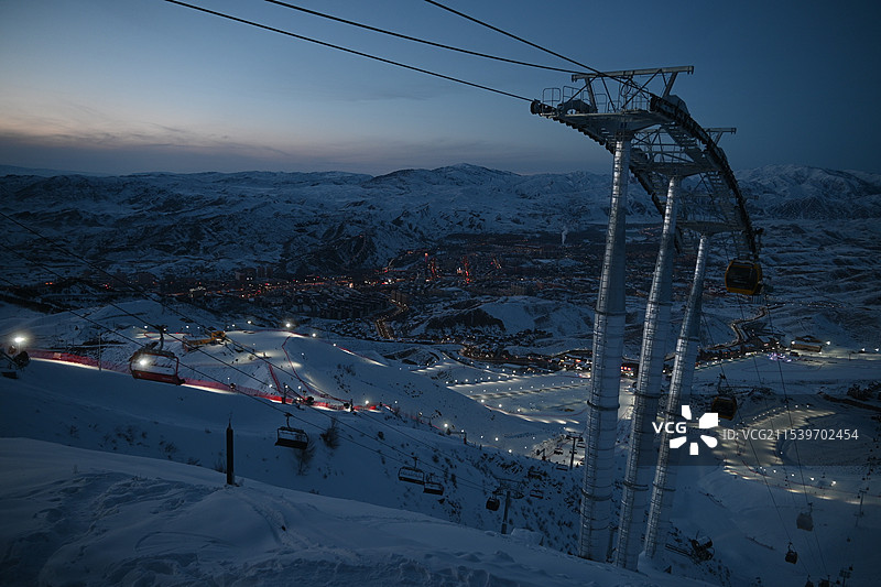 阿勒泰的夜图片素材