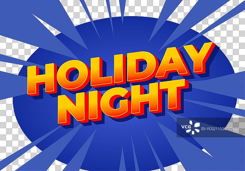 假日夜晚的3D效果文字，带有眼睛元素图片素材