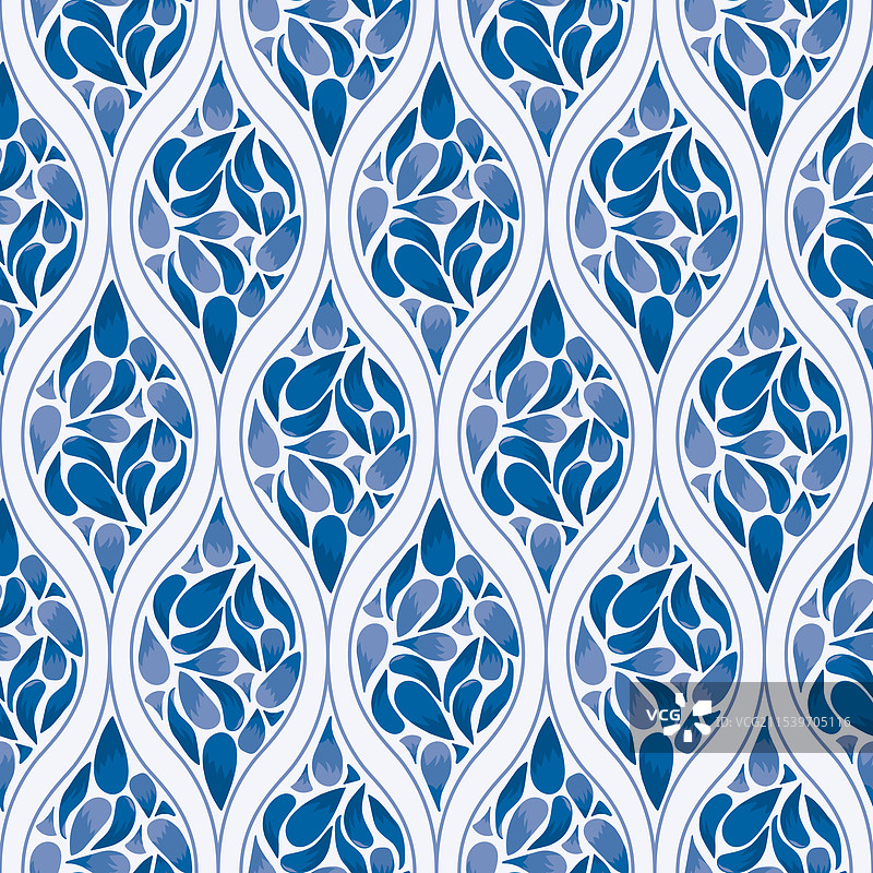 单色靛蓝色抽象郁金香在一个图片素材