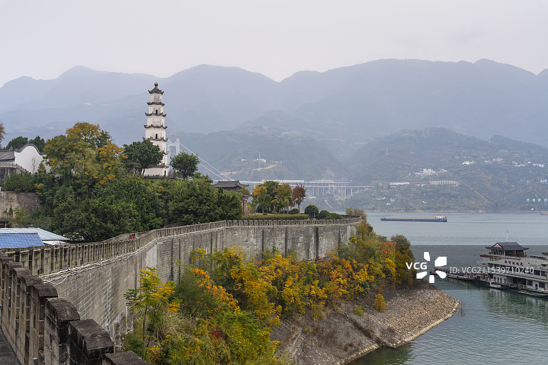 重庆奉节夔州古城耀奎塔图片素材