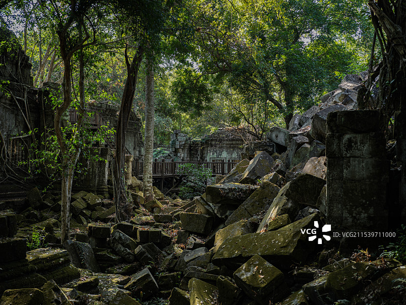 吴哥窟崩密列图片素材