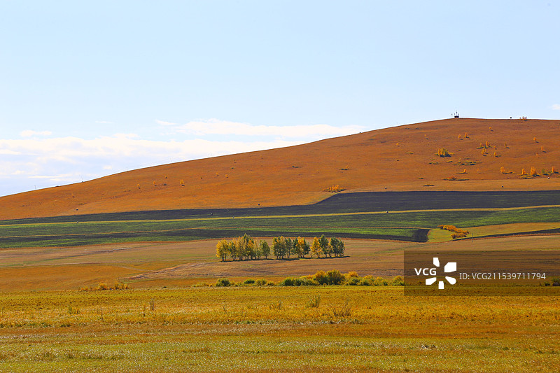 内蒙古秋天大地的色彩图片素材