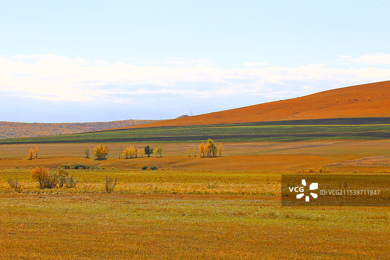 内蒙古秋天大地的色彩图片素材