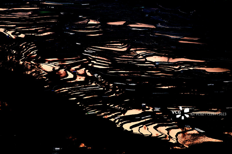 云南红河州元阳哈尼梯田印象图片素材