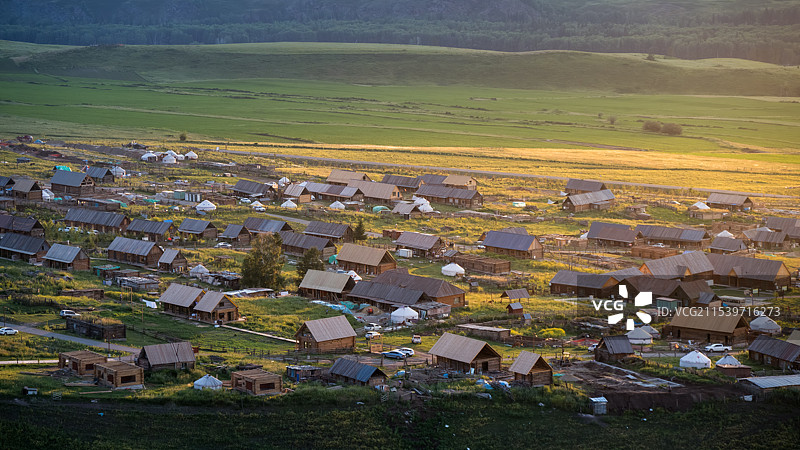 新疆阿勒泰白哈巴村图片素材