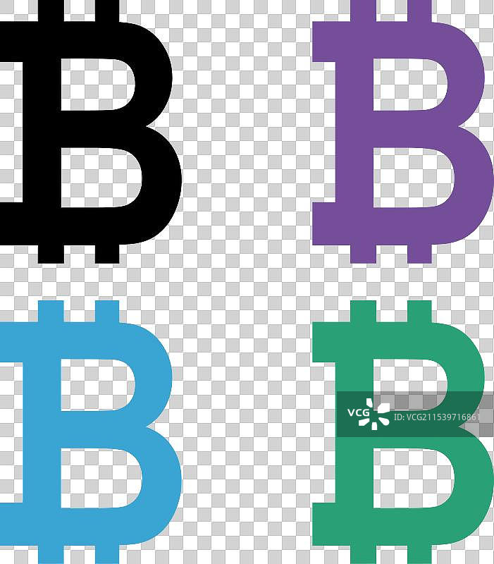 比特币网络硬币电子货币套件图片素材