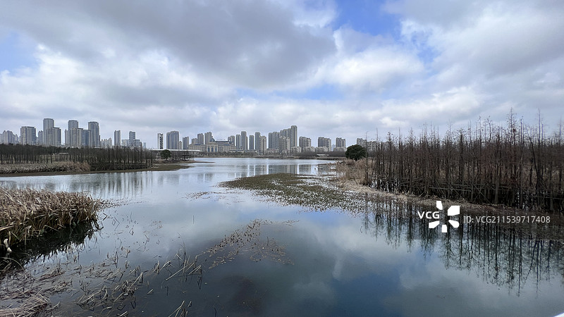 鱼尾洲公园图片素材