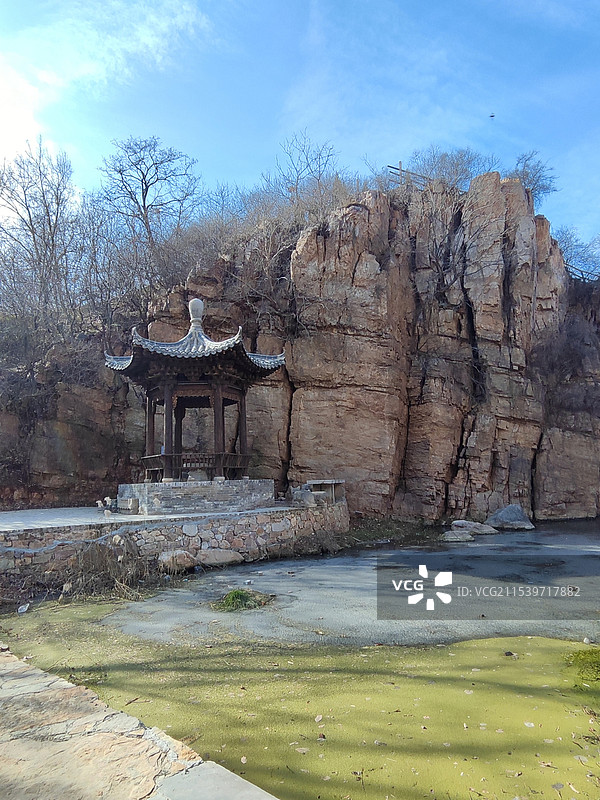 冬天的登封招止园图片素材