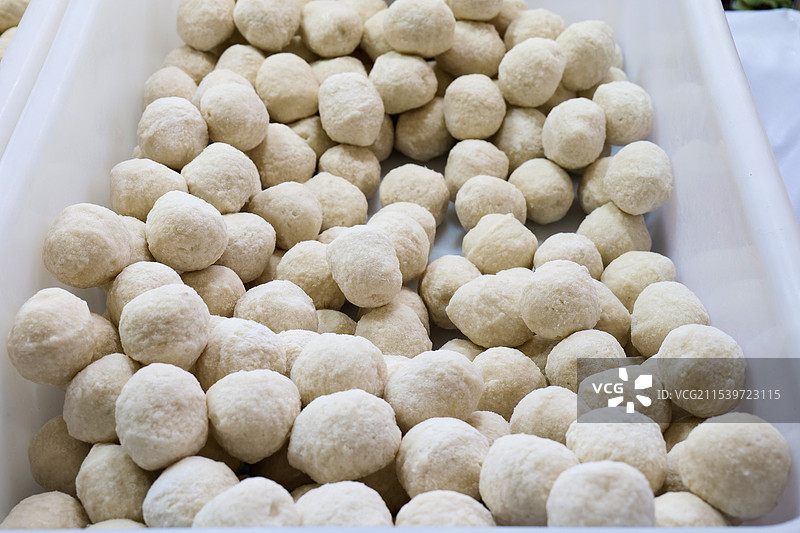 福州鱼丸 肉丸 特写图片素材