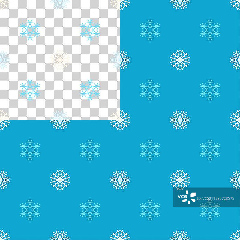 冬季圣诞雪花无缝图案图片素材