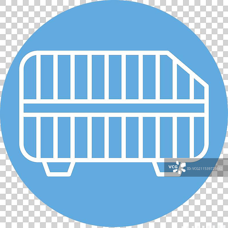 汽车零件符号的蓝色空气过滤器图标图片素材