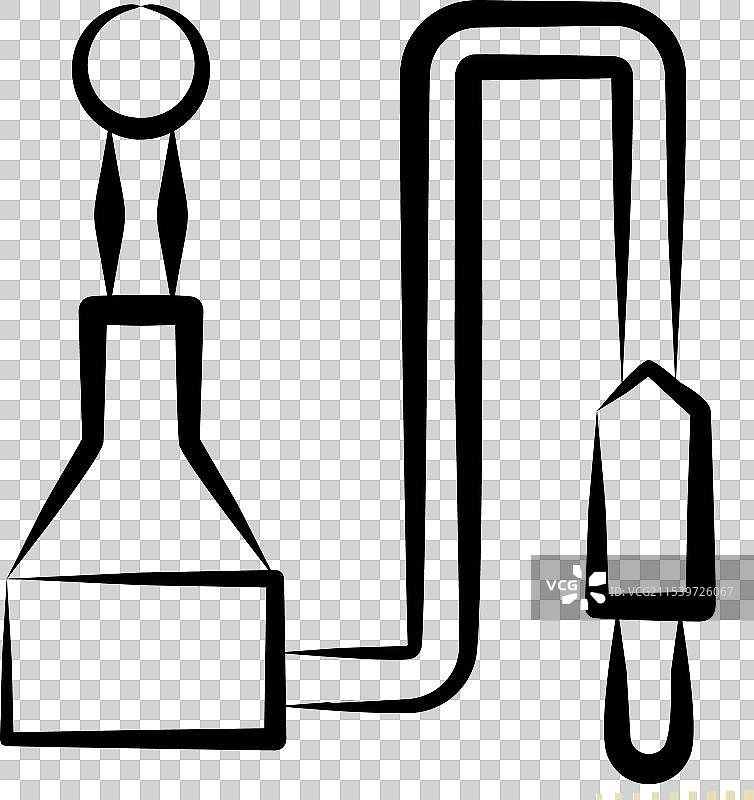 与汽车零件相关的汽车天线图标符号手图片素材