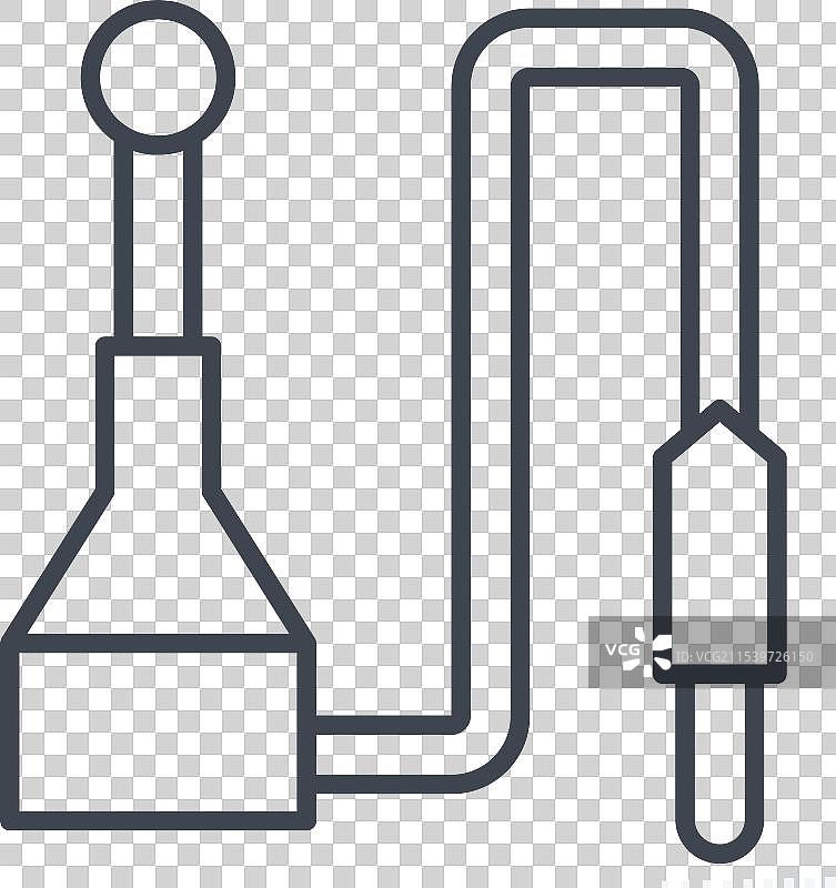 与汽车零件相关的汽车天线图标线条图片素材