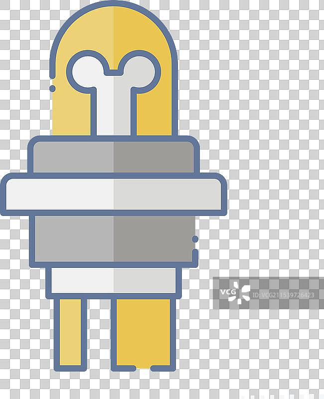 与汽车零件相关的汽车灯图标涂鸦图片素材