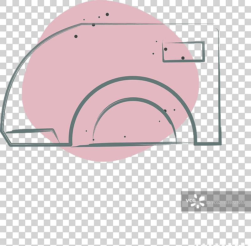 与汽车零件相关的图标，颜色为法拉利红的车身部件图片素材