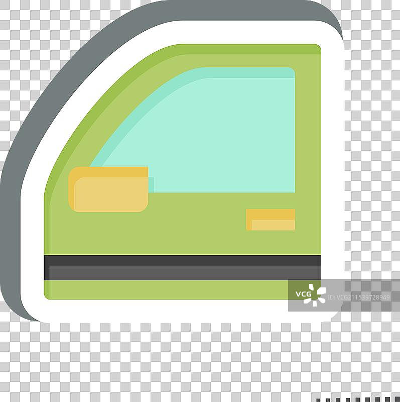 与汽车零件符号相关的汽车贴纸门图片素材