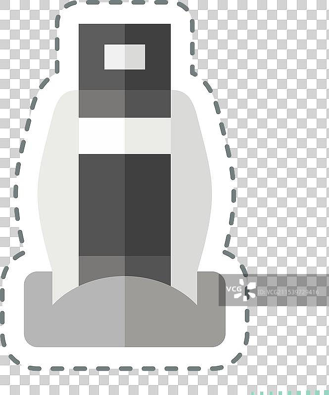 与汽车零件相关的汽车座椅贴纸线条剪切图片素材