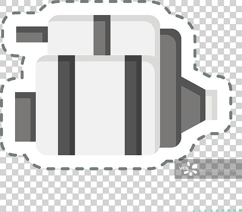 与汽车零件相关的贴纸线条剪切启动器图片素材