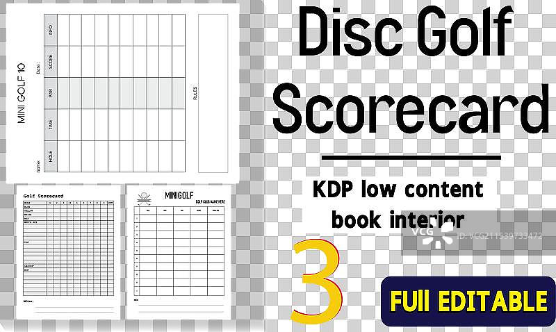 高尔夫记分卡图片素材