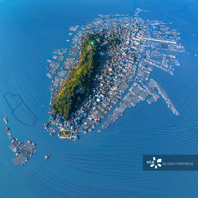 渔村渔岛风光图片素材