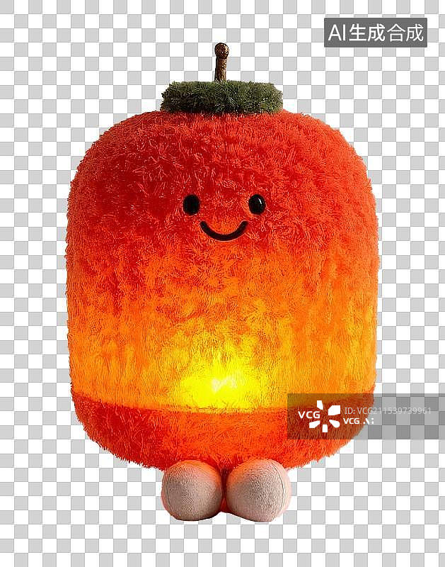 【AI数字艺术】毛毡风新年元素：可爱的灯笼图片素材