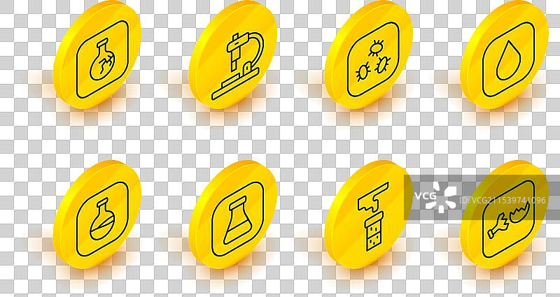 破裂的试管与水滴图片素材