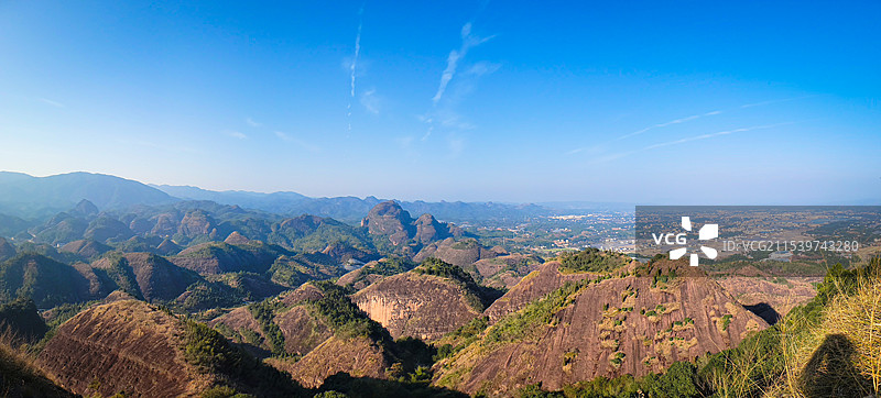 会昌紫云山风景区山顶俯览图片素材