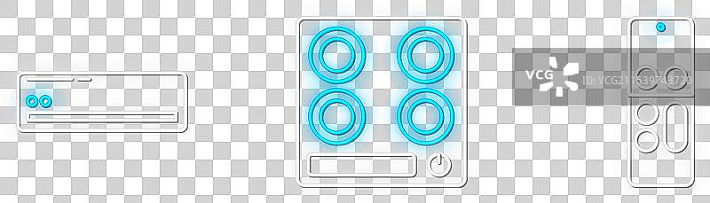 设置远程控制空调和燃气图片素材