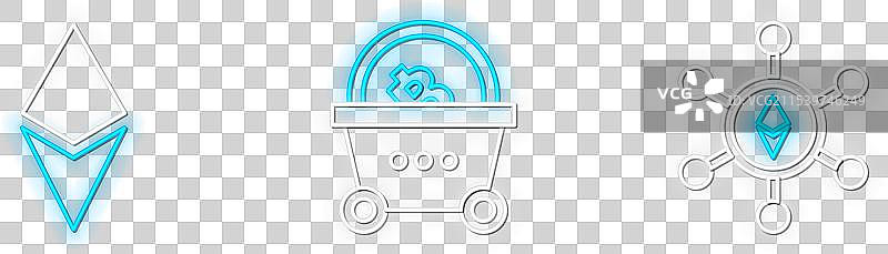 设置区块链技术以太坊 ETH图片素材