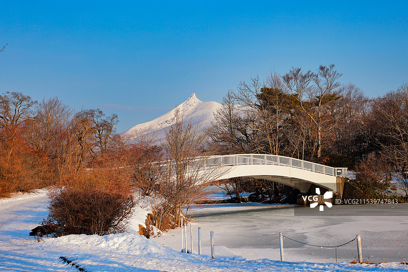 驹岳山 大沼国定公园图片素材