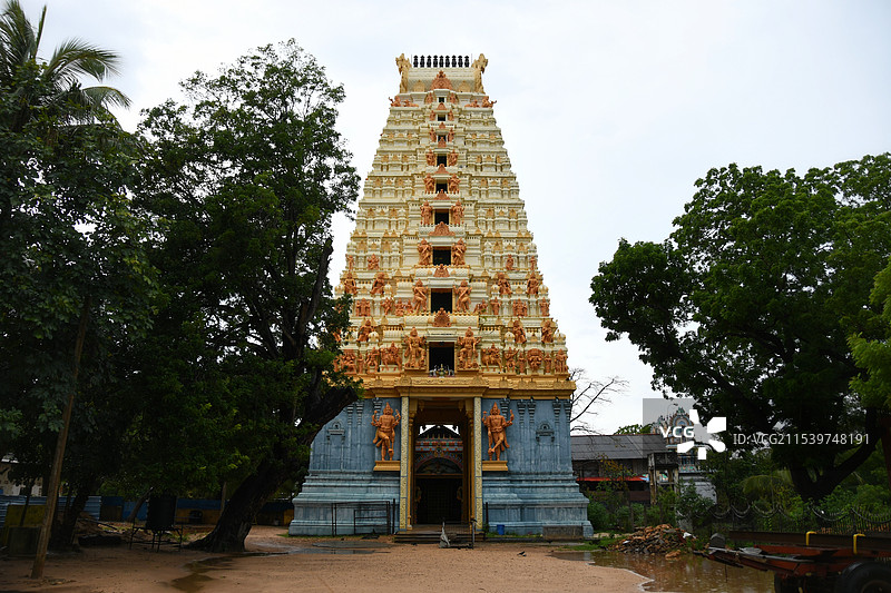 斯里兰卡贾夫纳湿婆印度庙 Naguleswaram temple图片素材