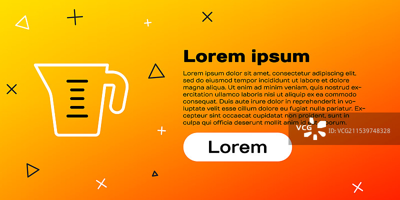 带刻度的量杯用于测量干粮和液体食品图片素材