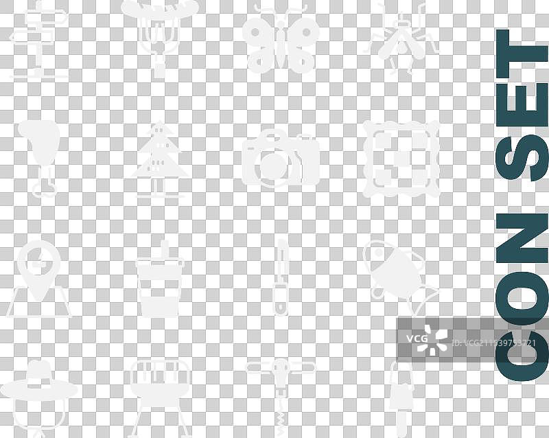 冰淇淋、鱼、格子餐巾、蝴蝶图片素材