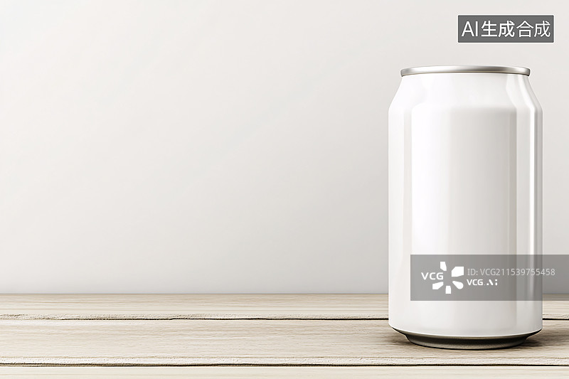 【AI数字艺术】白色背景啤酒苏打水铝罐设计模板3d渲染图片素材