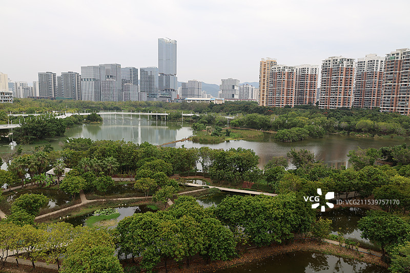 海南省三亚市，东岸湿地公园，大悦城图片素材