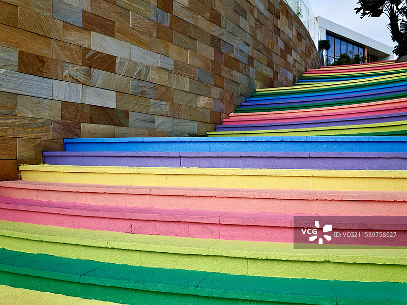 厦门宝龙一城彩虹阶梯图片素材