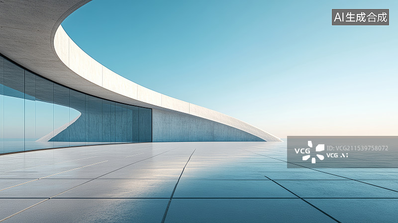 【AI数字艺术】现代城市建筑广场图片素材