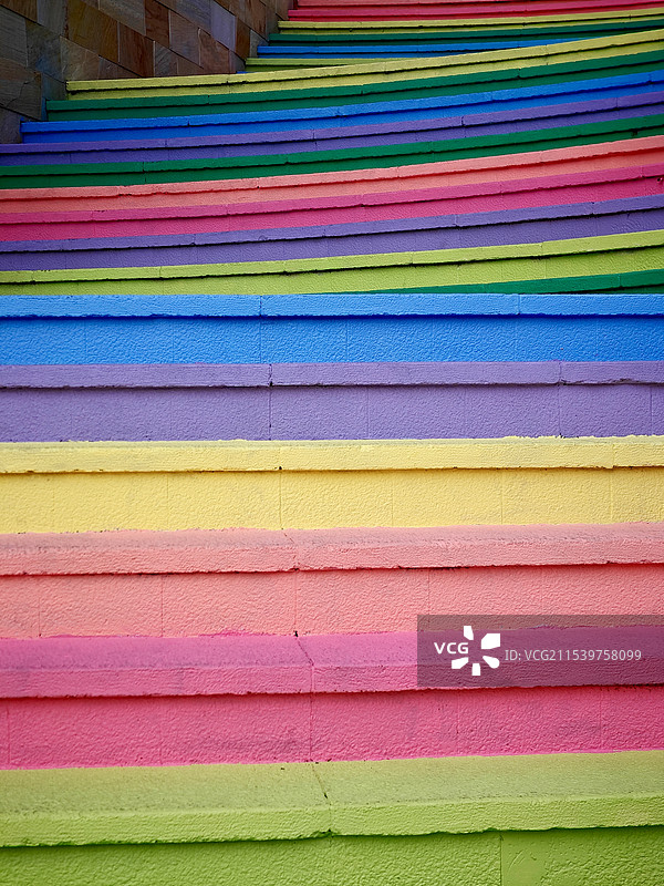 厦门宝龙一城彩虹阶梯图片素材