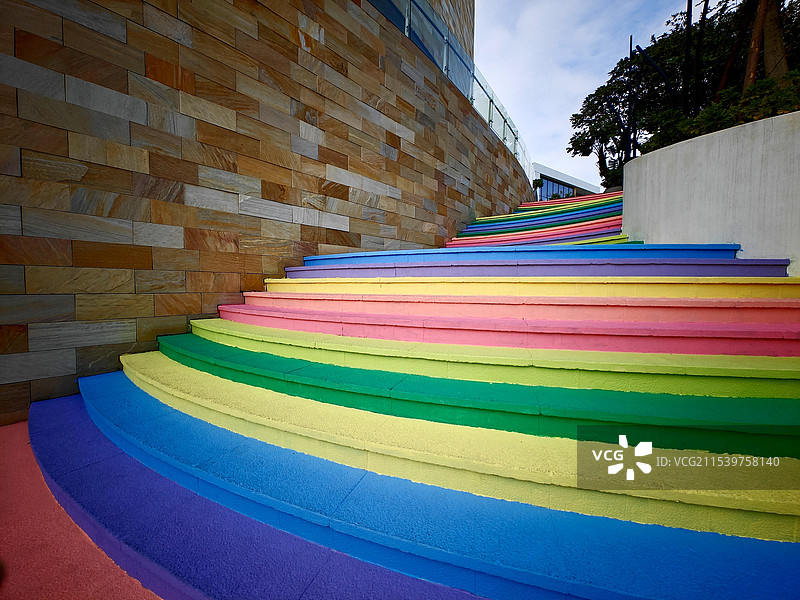 厦门宝龙一城彩虹阶梯图片素材