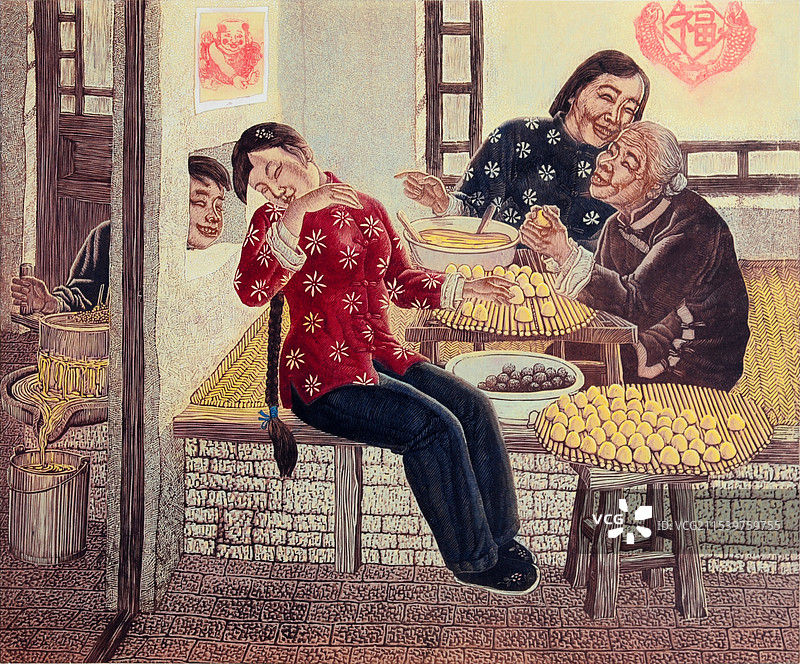 《民以食为天之二》木版图片素材