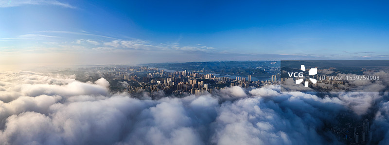 宜昌市区平流层图片素材