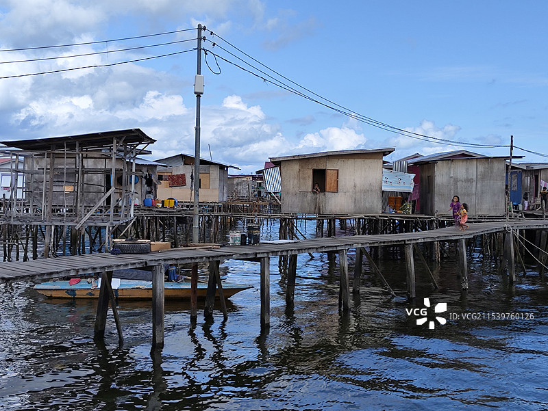 仙本那镇上图片素材