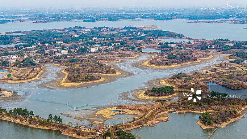 湖北黄冈蕲春新农村山水风景图图片素材