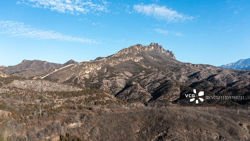 冬季的古北水镇司马台长城图片素材