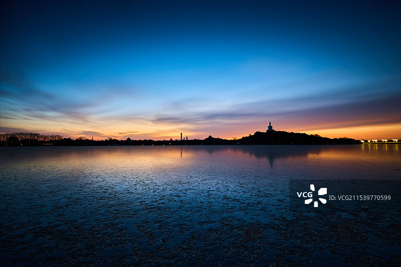 北海公园的黎明图片素材