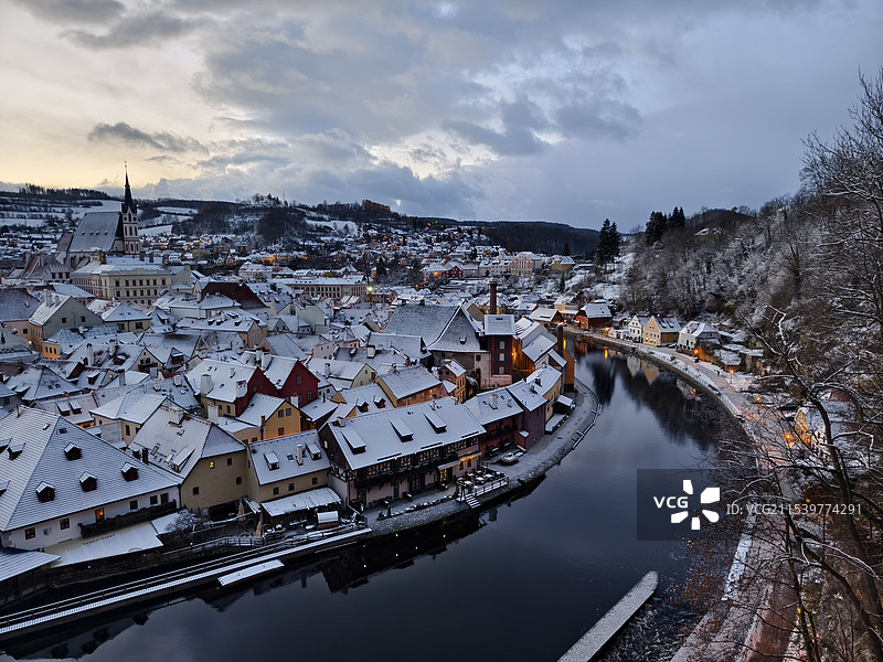捷克克鲁姆洛夫小镇（CK小镇）图片素材